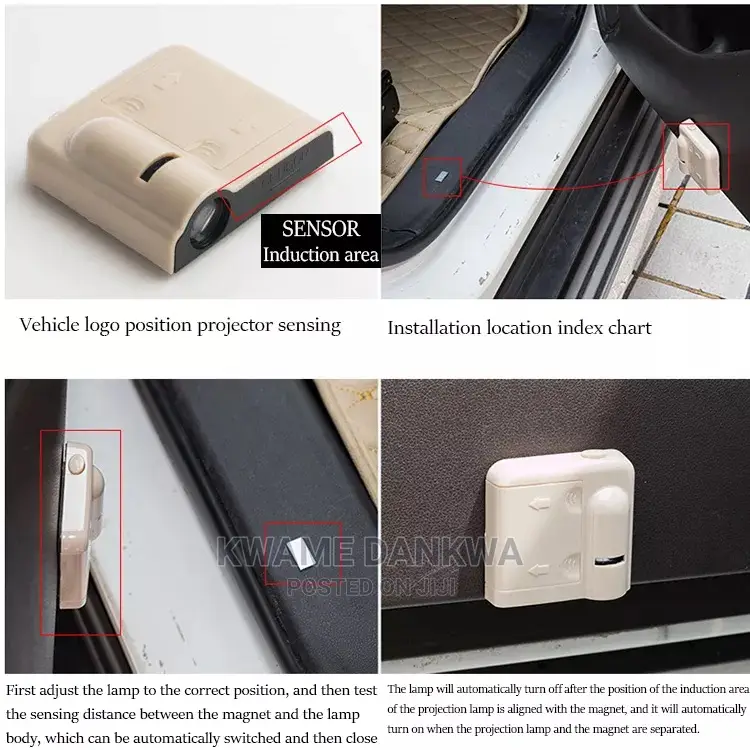 HD Car Model Logo Welcome Light Projector