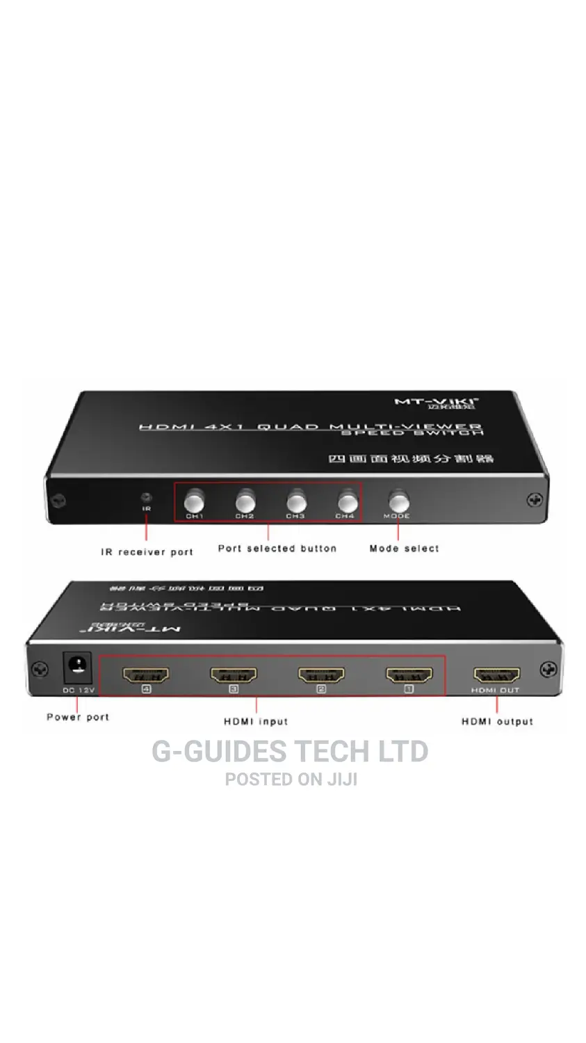 4x1port HDMI Multi Viewer, 4x1 Quad Screen Video Multiviewer