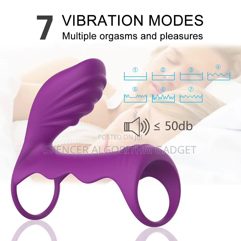 Wireless Vibrator Clitoris Cock Ring for Males, Couples B