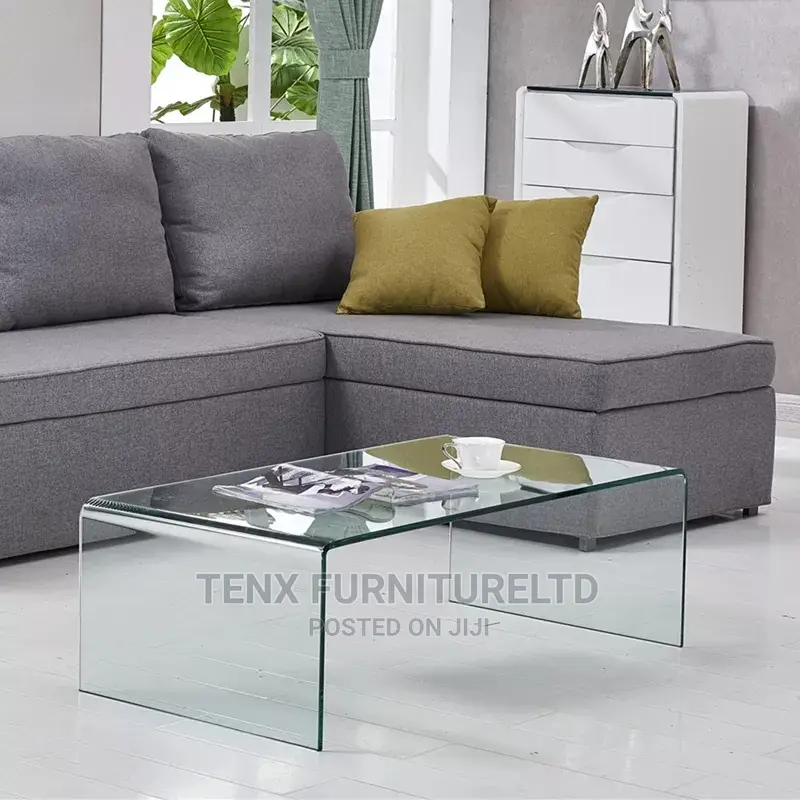 Center Table (Curved Glass )