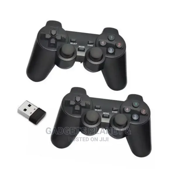 Usb Twin Wireless Vibration Controllers - Black