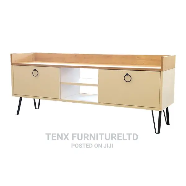 Tv Stand ( Suspending Shelf) White Oak