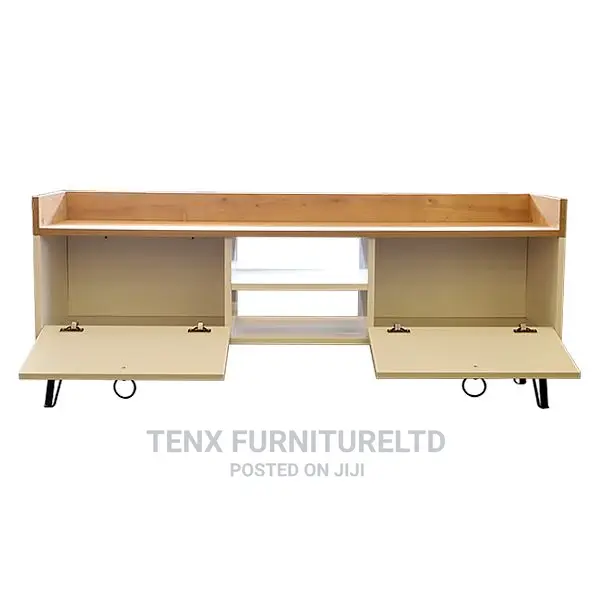 Tv Stand ( Suspending Shelf) White Oak