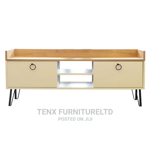Tv Stand ( Suspending Shelf) White Oak