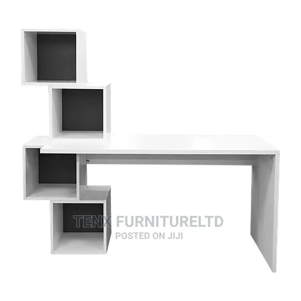 Computer /Gaming Desk White (Cabinet Forms)