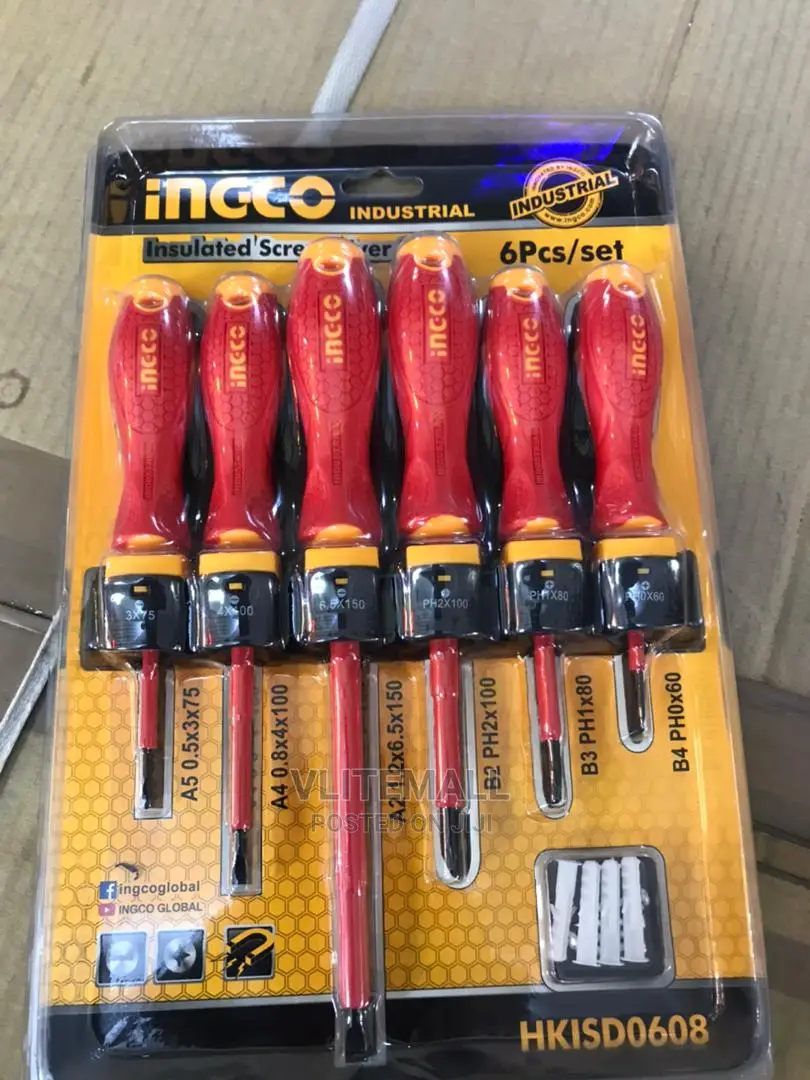 6 Pcs Insulated Screw Driver Set