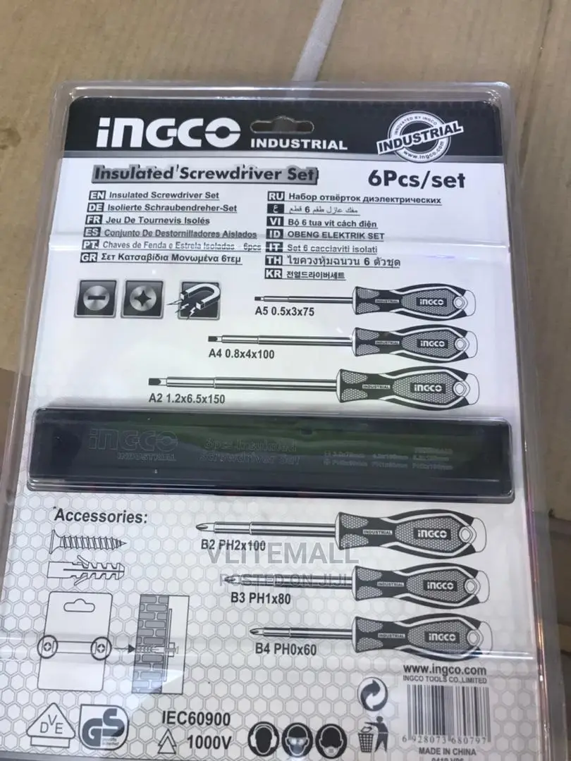 6 Pcs Insulated Screw Driver Set