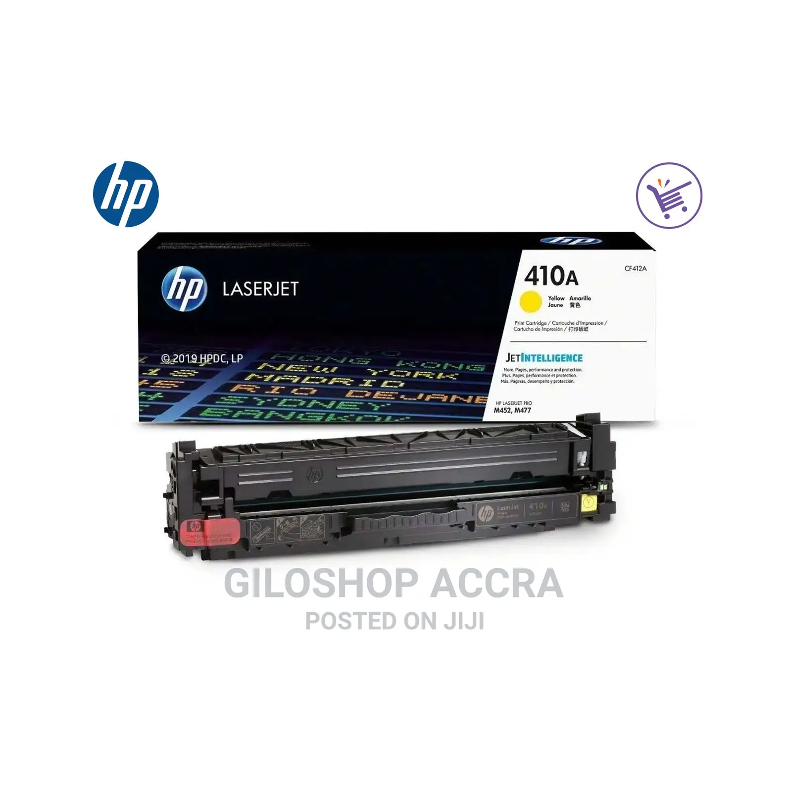 Hp 410a Yellow Original Laserjet Toner Cartridge, Cf412a