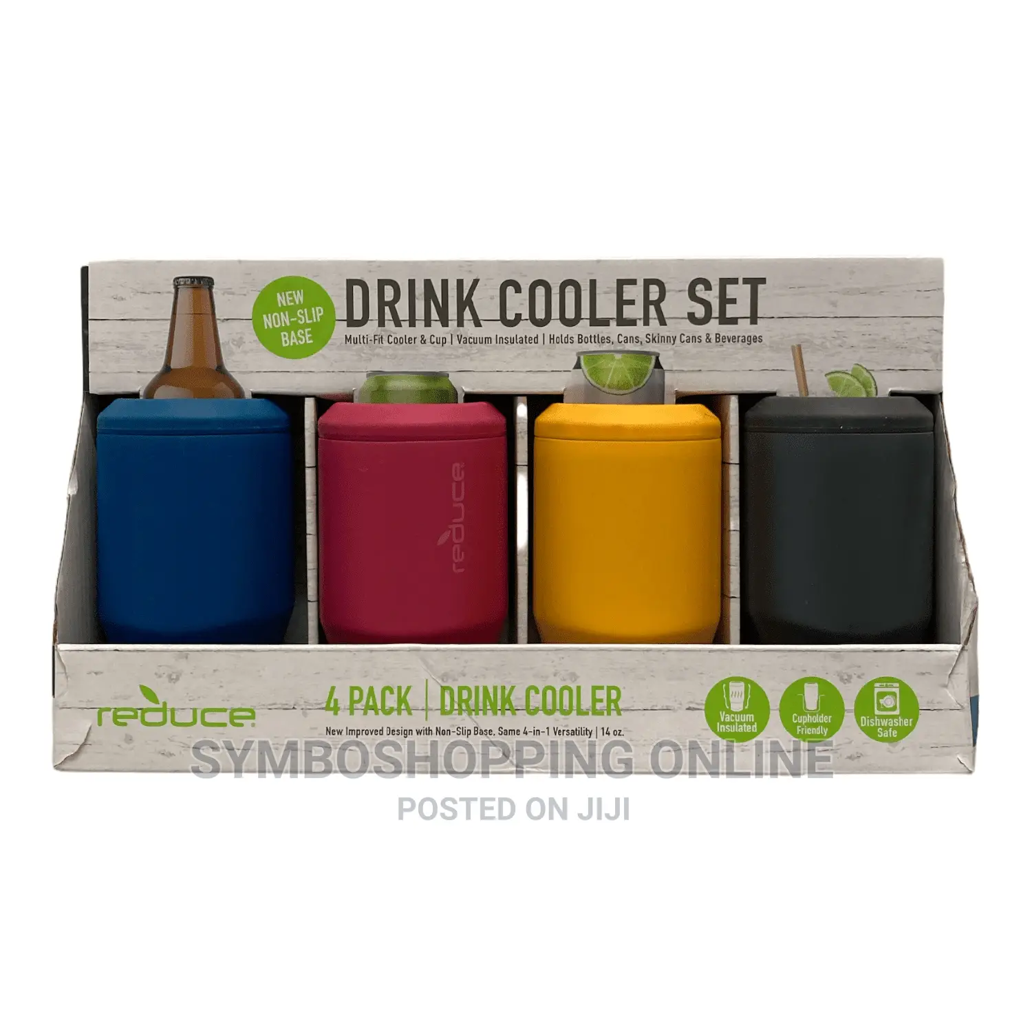Reduce Vacuum Insulated 14oz Drink Cooler Set, 4 Pack