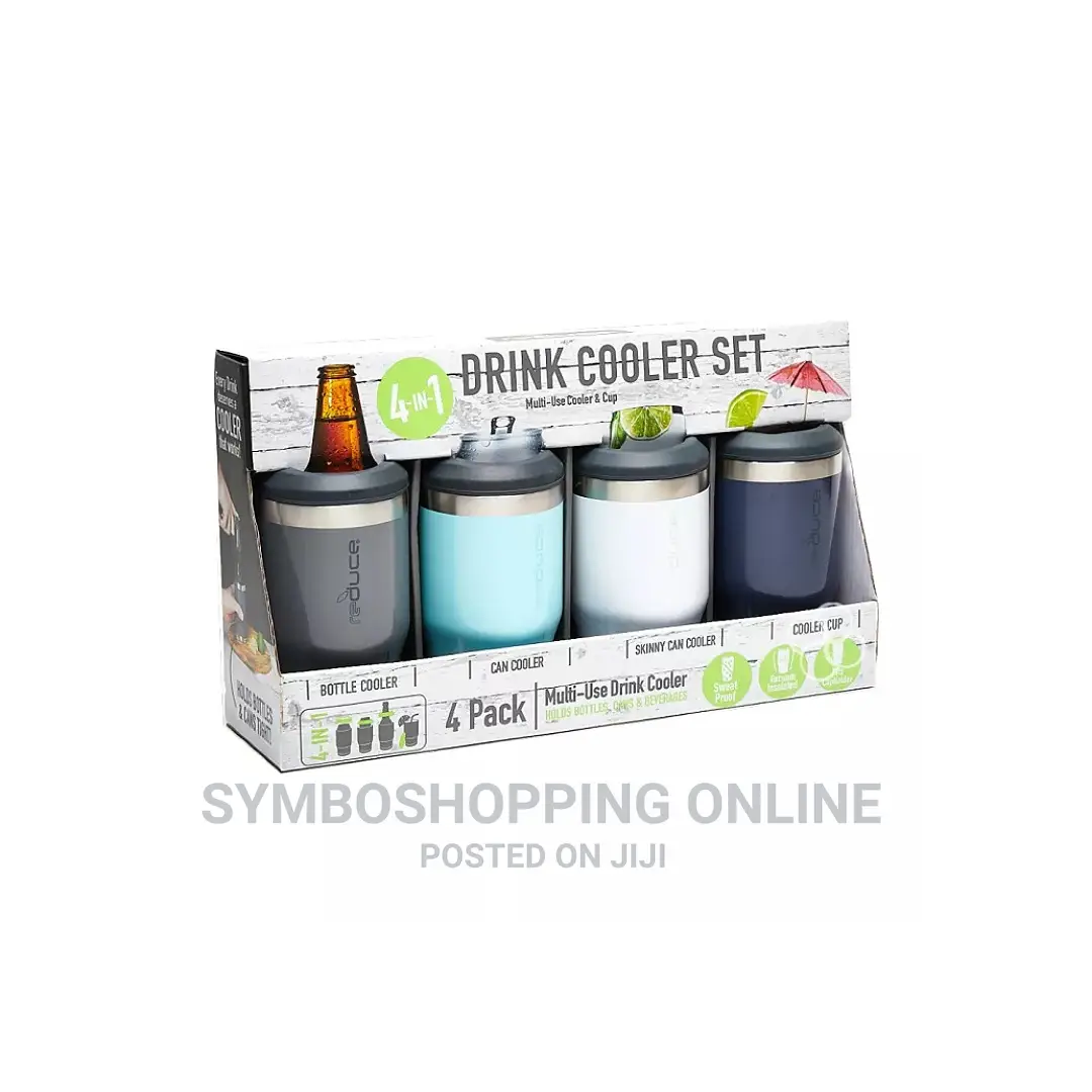 Reduce Vacuum Insulated 14oz Drink Cooler Set, 4 Pack