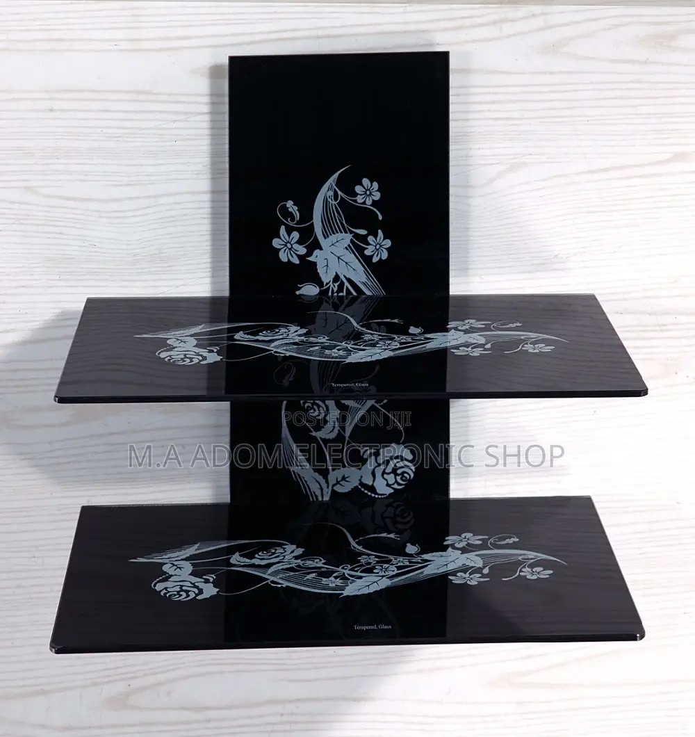 Simplify Your Room With the Double DVD Glass Shelves