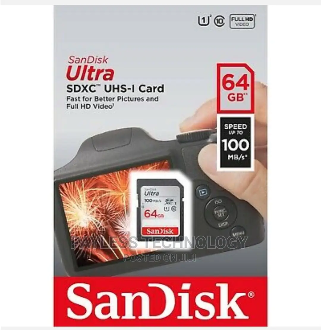 Sandisk 64gb Sdhc Camera Memory Card