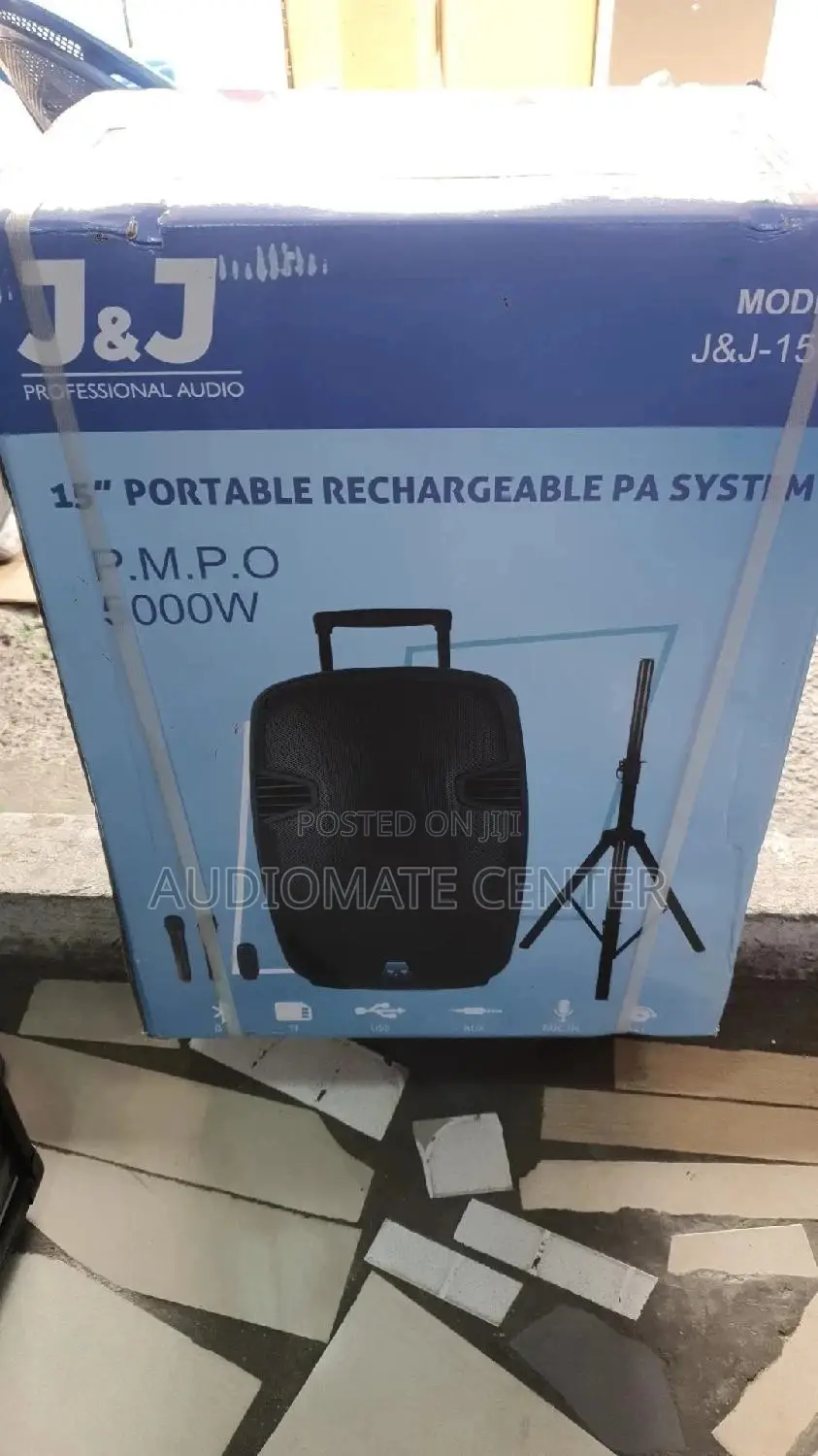 Jnj 15 Inch Rechargeable Speaker