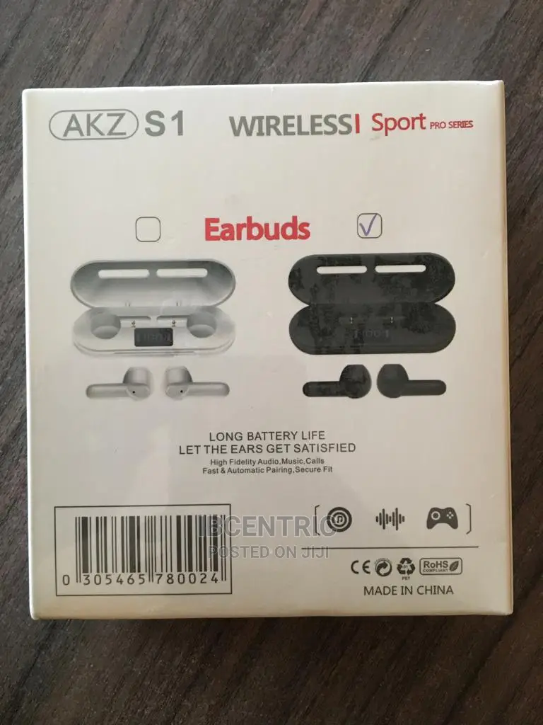AKZ S1 Wireless Sports Pro Series Earbuds