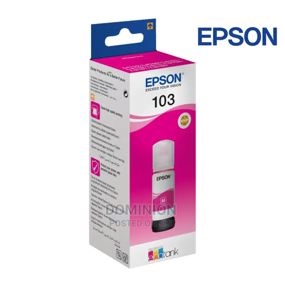 Epson 103 Magenta Original Ink Bottle (C13t00s34a) 65ml