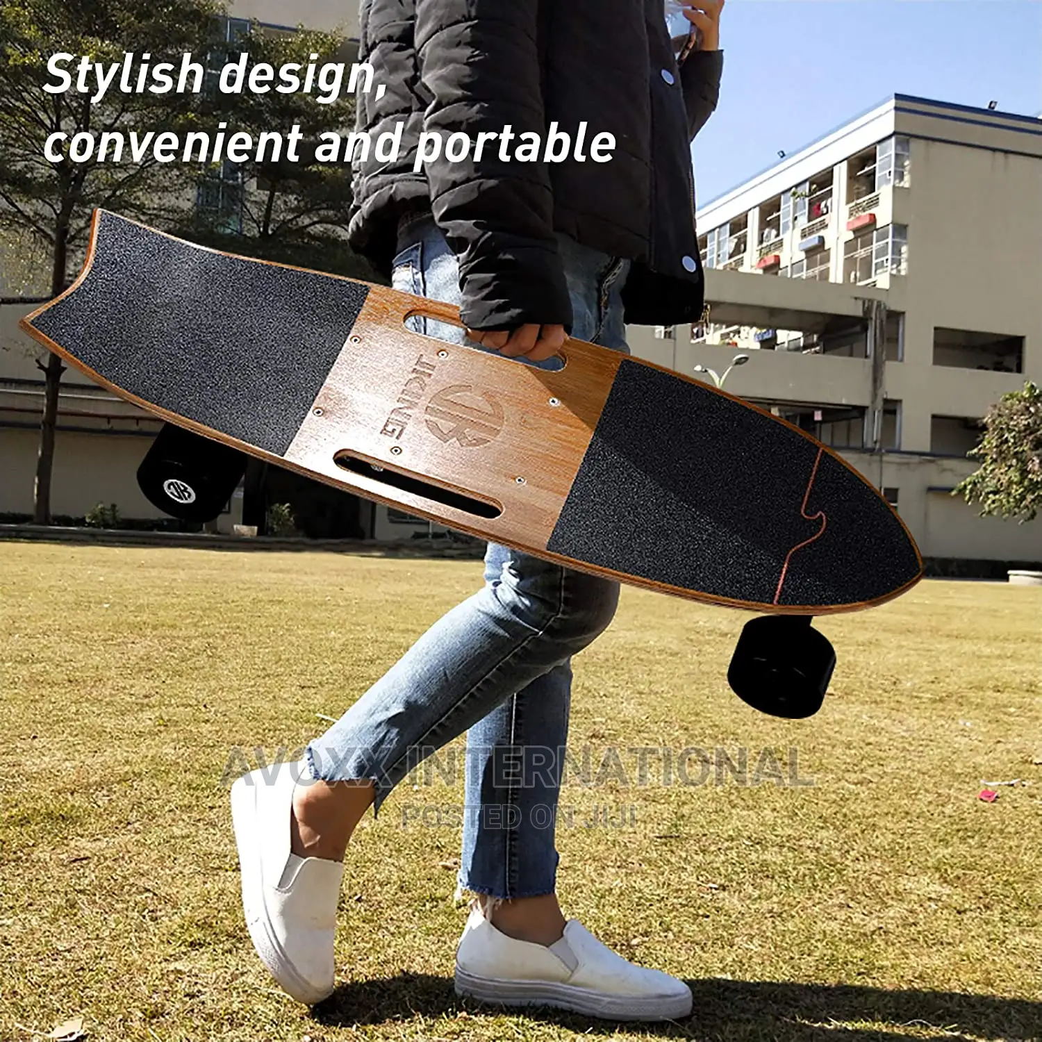 JKING H2B Belt Drive Longboard Electric Skateboard 28km/H