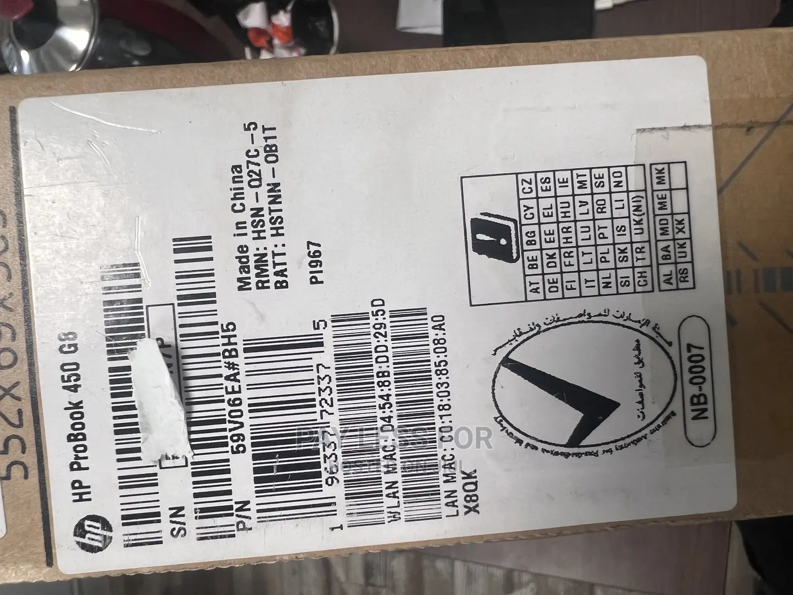 New Laptop HP ProBook 450 G8 8GB Intel Core I5 SSD 512GB