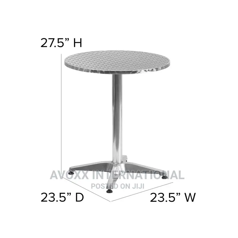 BELNICK Round Aluminum Table With Base