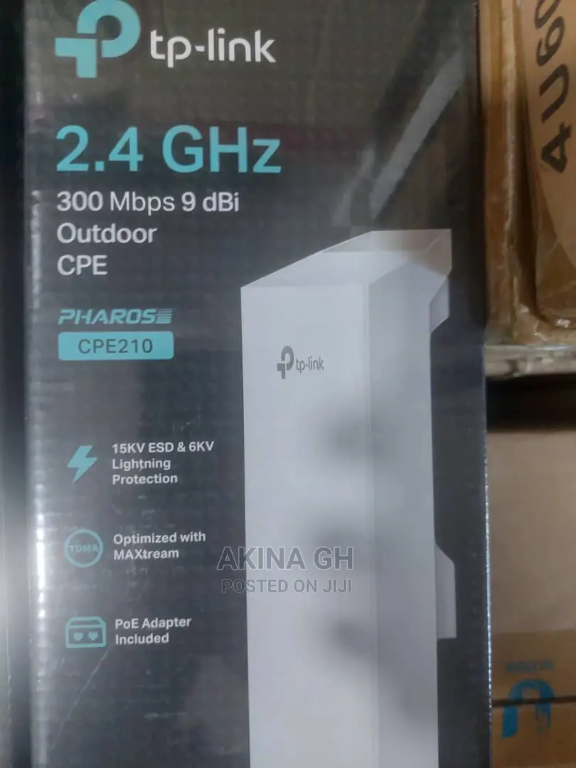 Tp-Link Cpe210 300mbps 9dbi Outdoor Cpe Access Point 2.4ghz