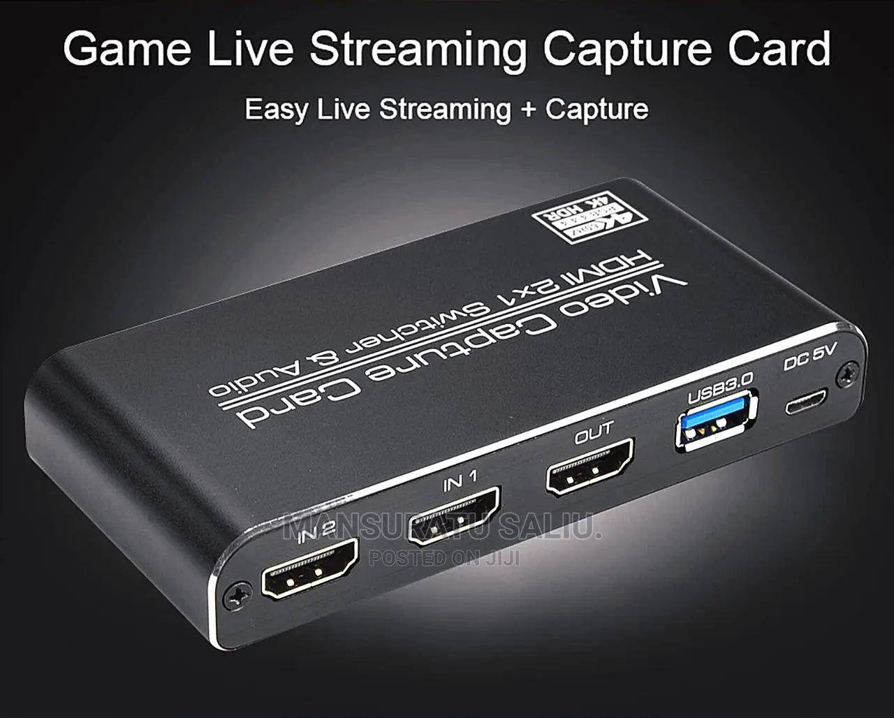 USB3.0 HDMI 4kp60 Video Capture HDMI to USB Video Capture Ca