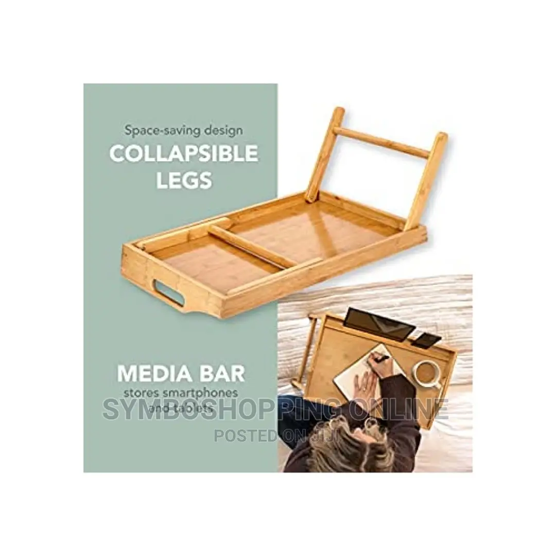 Roosie Home Media Tray Made With Natural Bamboo