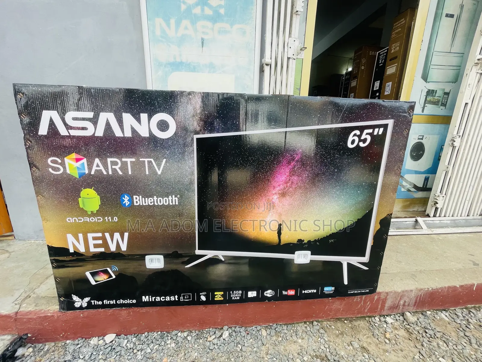 Asano 65” Smart Android UHD 4K Smart Miracast Led Tv
