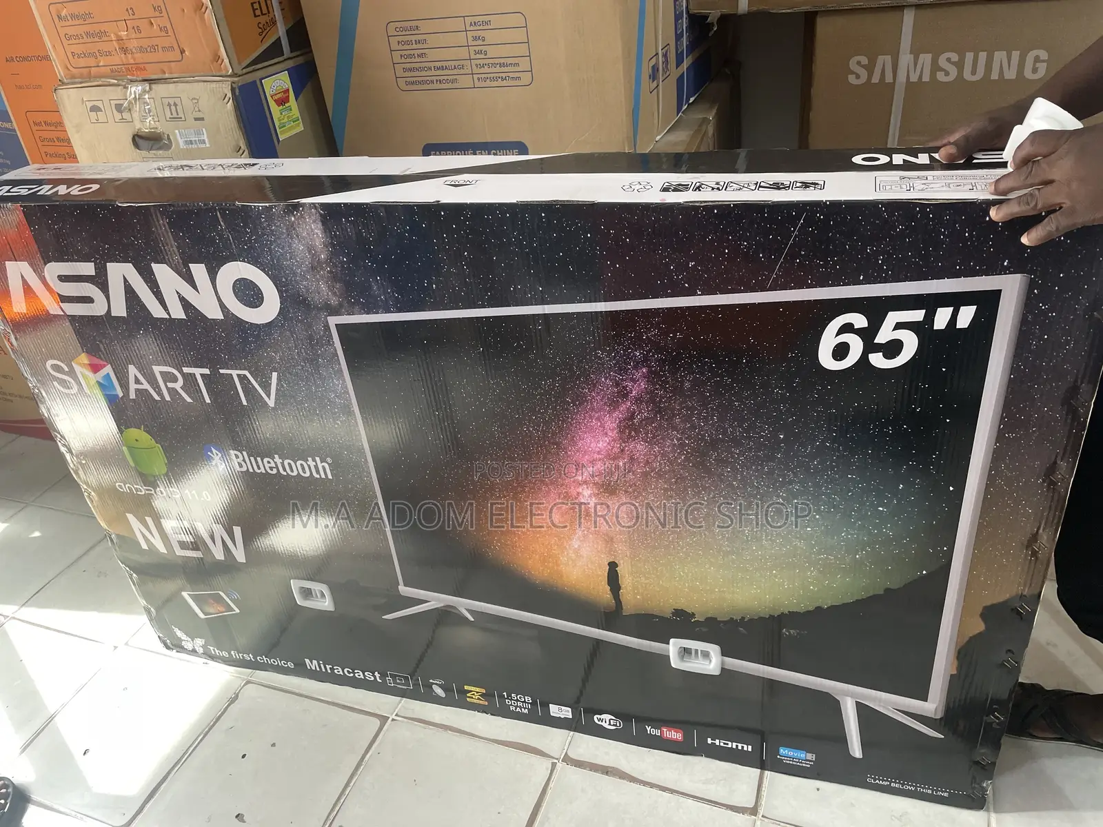 New 2021 Asano 65” UHD 4K Smart Android Led Tv