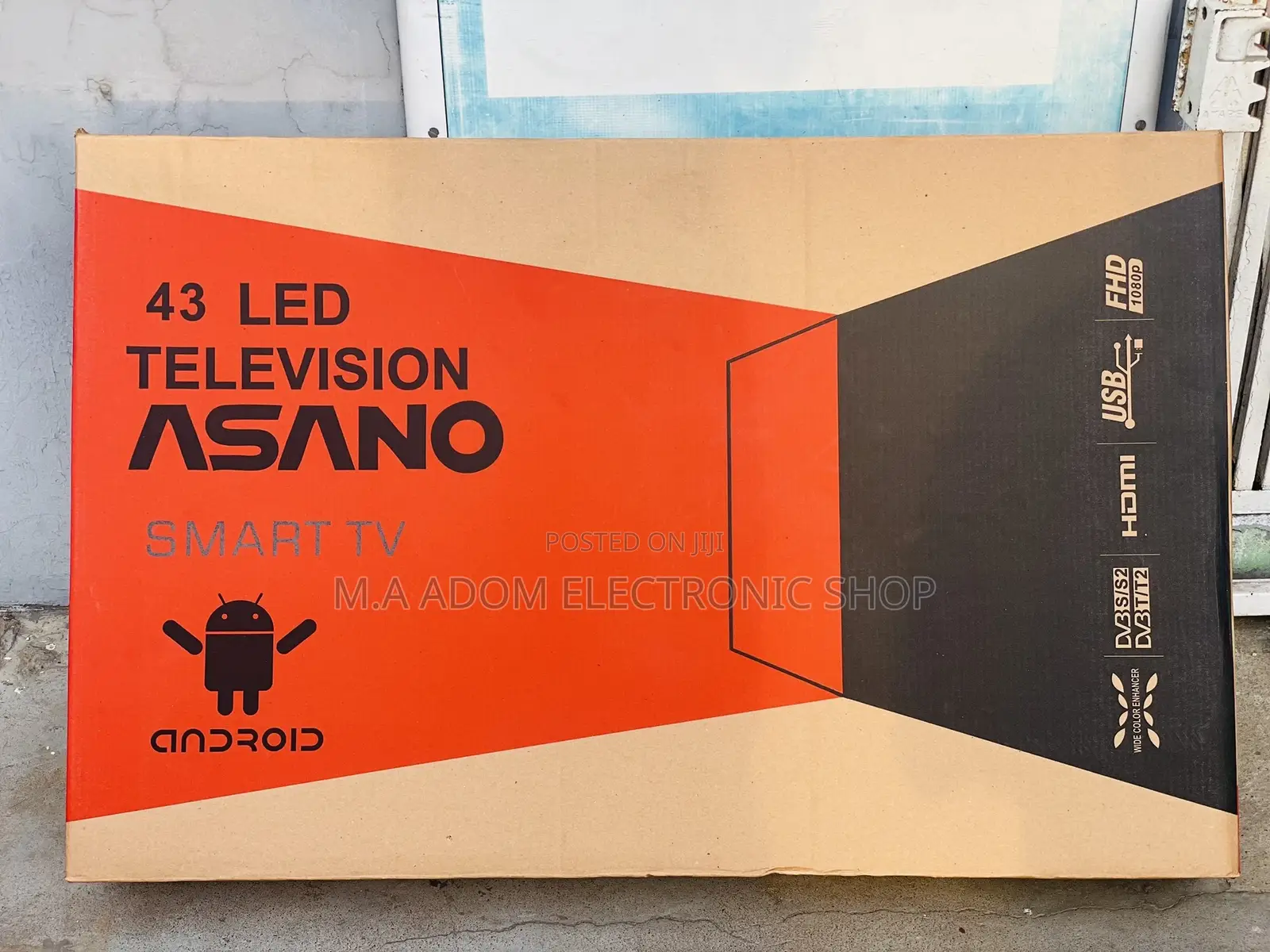 Asano 43”Digital Satellite Smart Android Full HD Led Tv