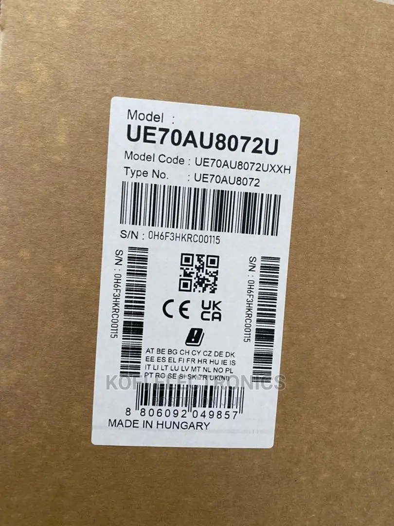 Very New 2021 Smart LED TV, Samsung 70AU8072, Ultra HD 
