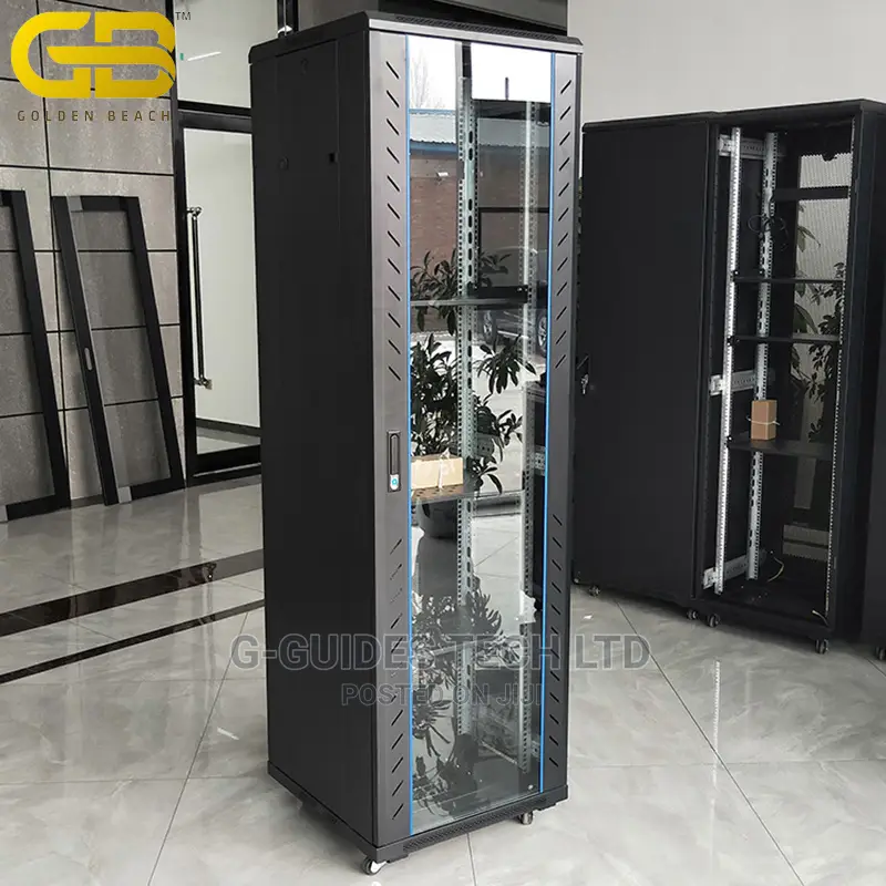 42U Data Cabinets 600 X 800 X 2000 Floor Standing Glass Door