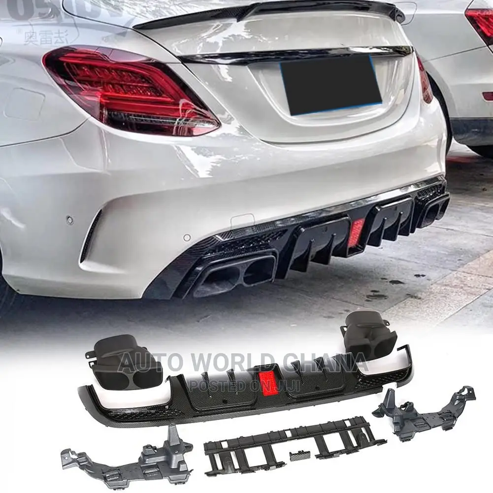 Mercedes Benz W205 Back Bumper Diffuser 2015-2020