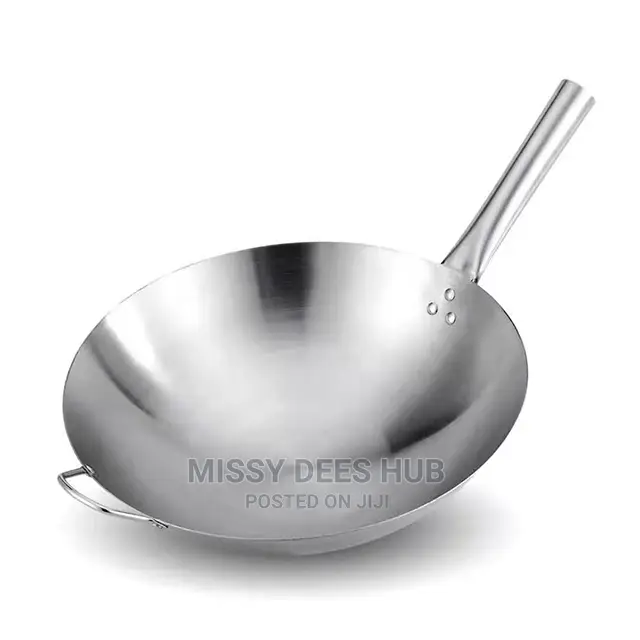 Very Large Stainless Steel Wok