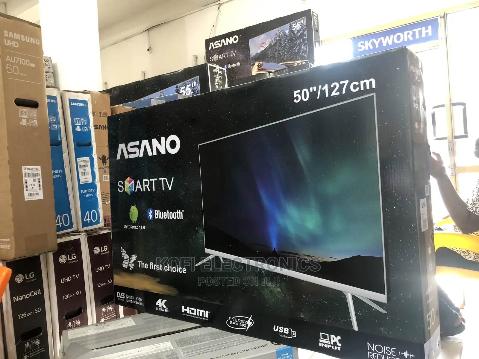 Asano Tv- Android Smart – 50inchs Black