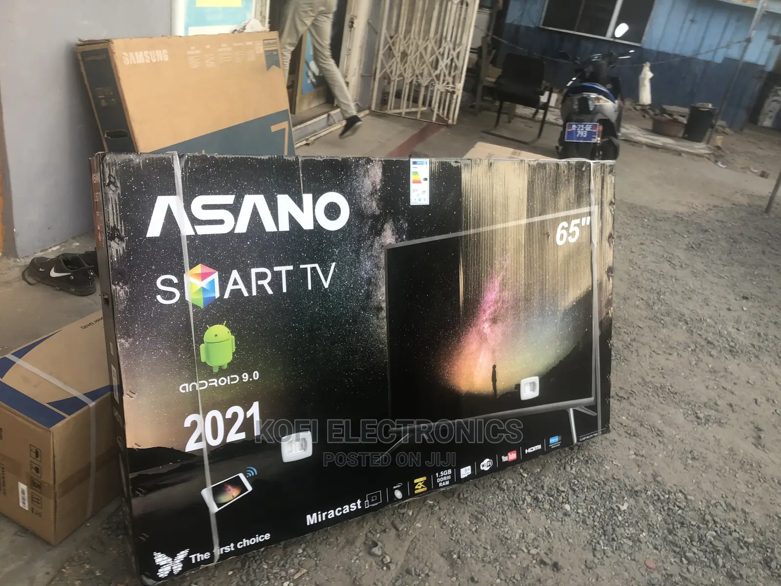 Super Narrow Bezzel Asano Tv- Android Smart – 65′′
