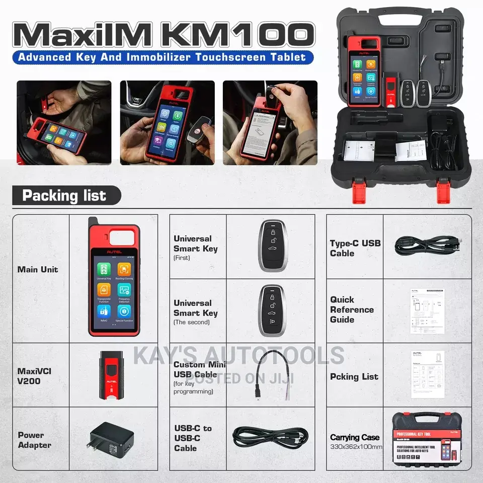 Autel Maxiim Km100 Key Programmer , Key N Chip Generator