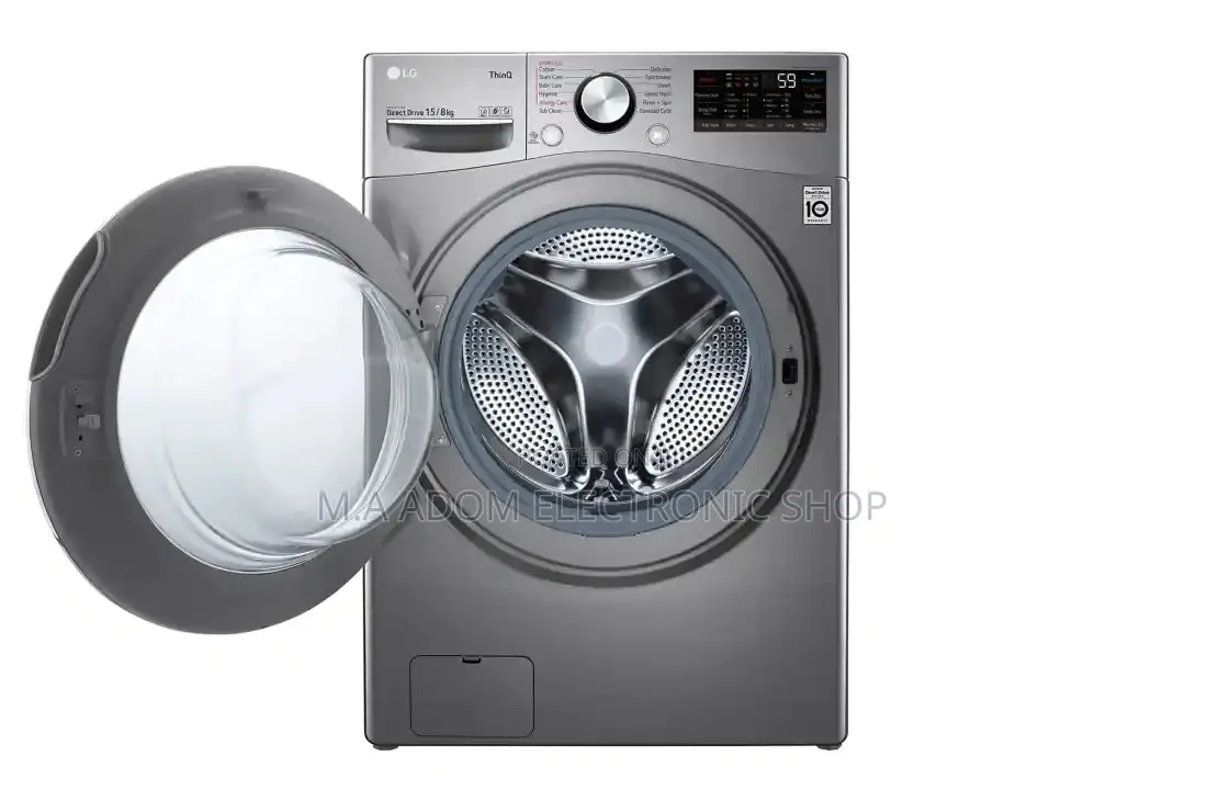 LG F0L9DGP2S Front Load Washing Machine With Dryer - 15 Kg