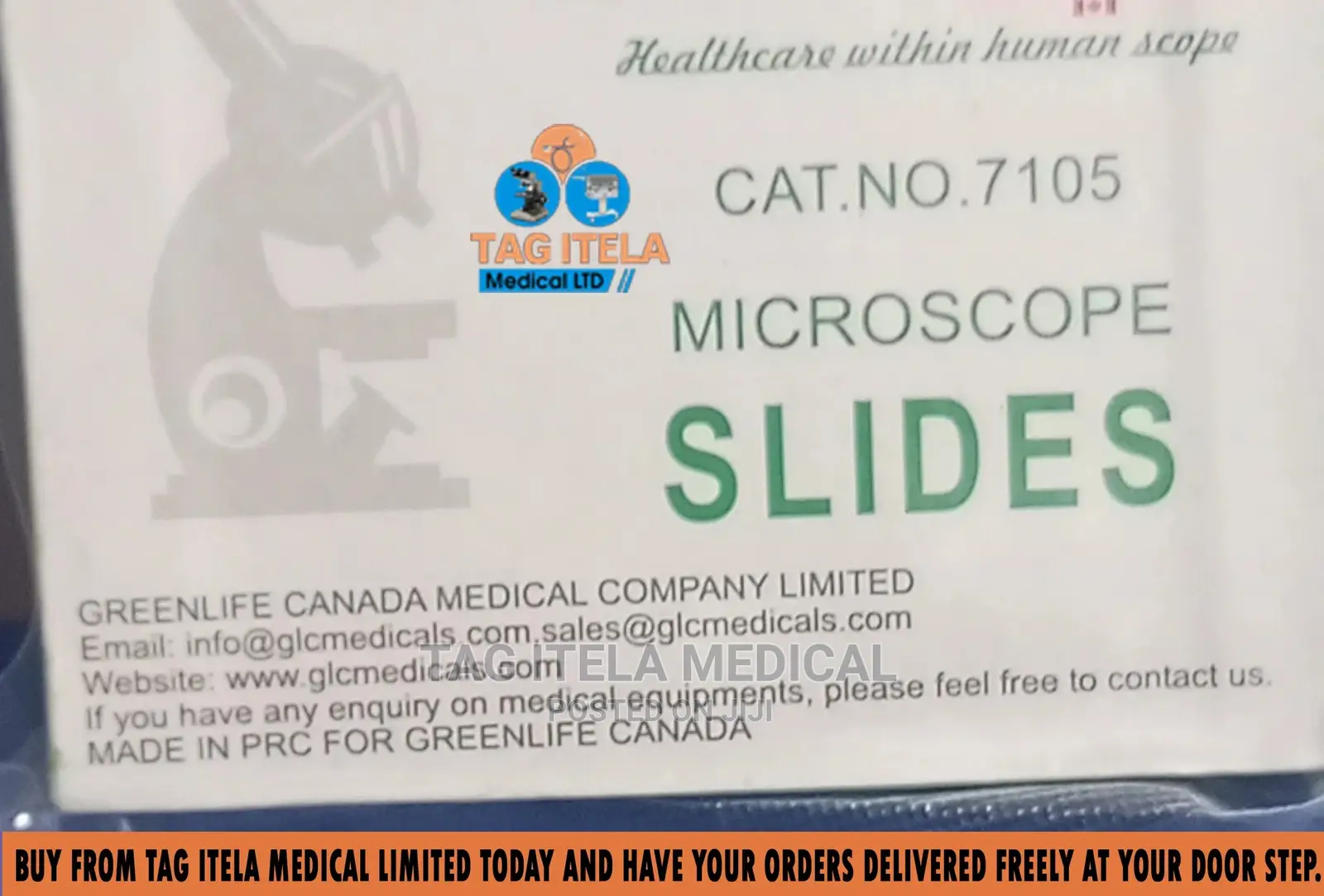Microscope Slide (Frosted Edges)