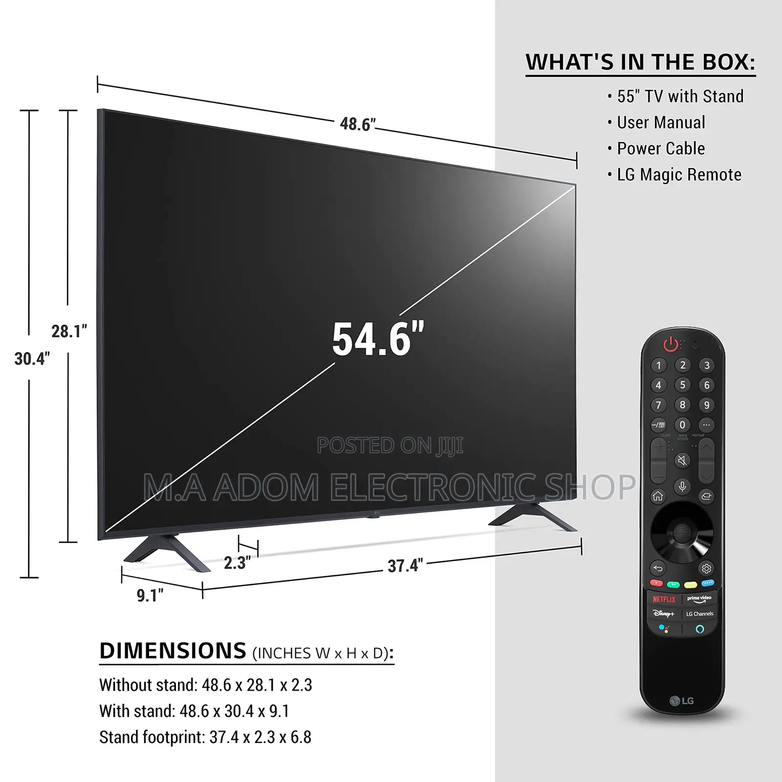 [2020] Lg 55”Uhd 4K Thinq AI Led Tv +Magic Remote