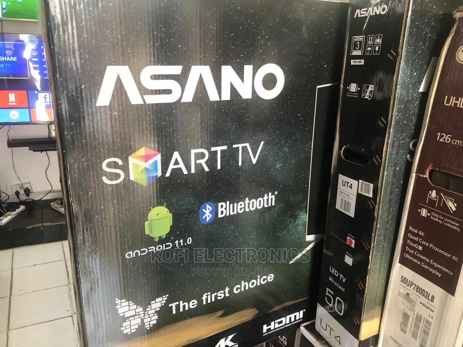 Asano 50′′ Ultra HD 4K Smart LED TV – Black
