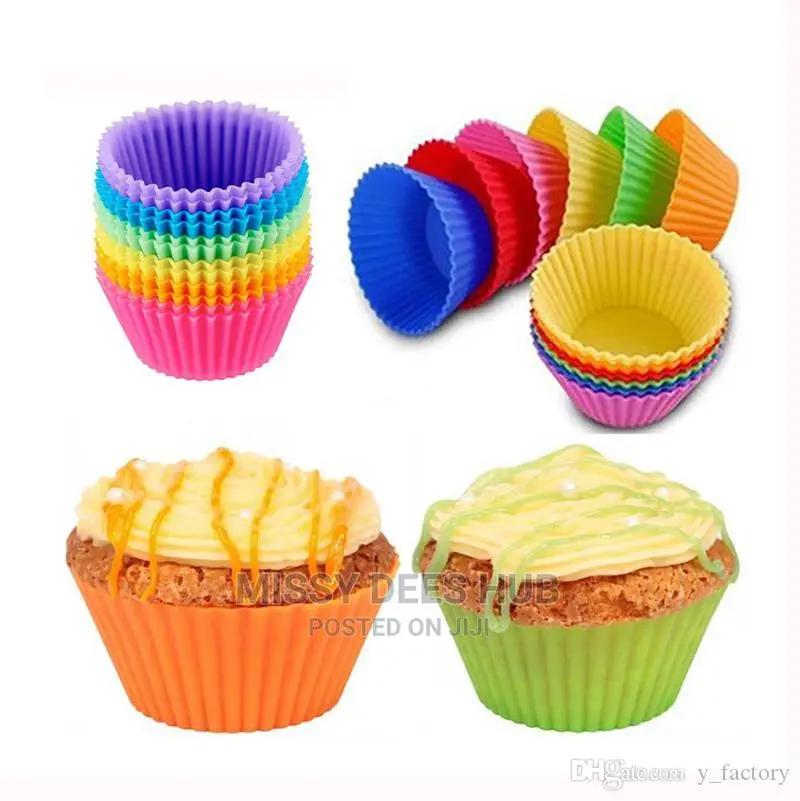 Silicone Cupcake Mold - 6pcs