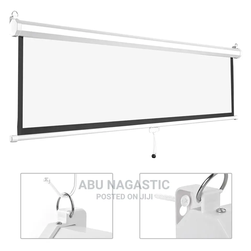 Manual Pull Down 180x180 Projector Screen