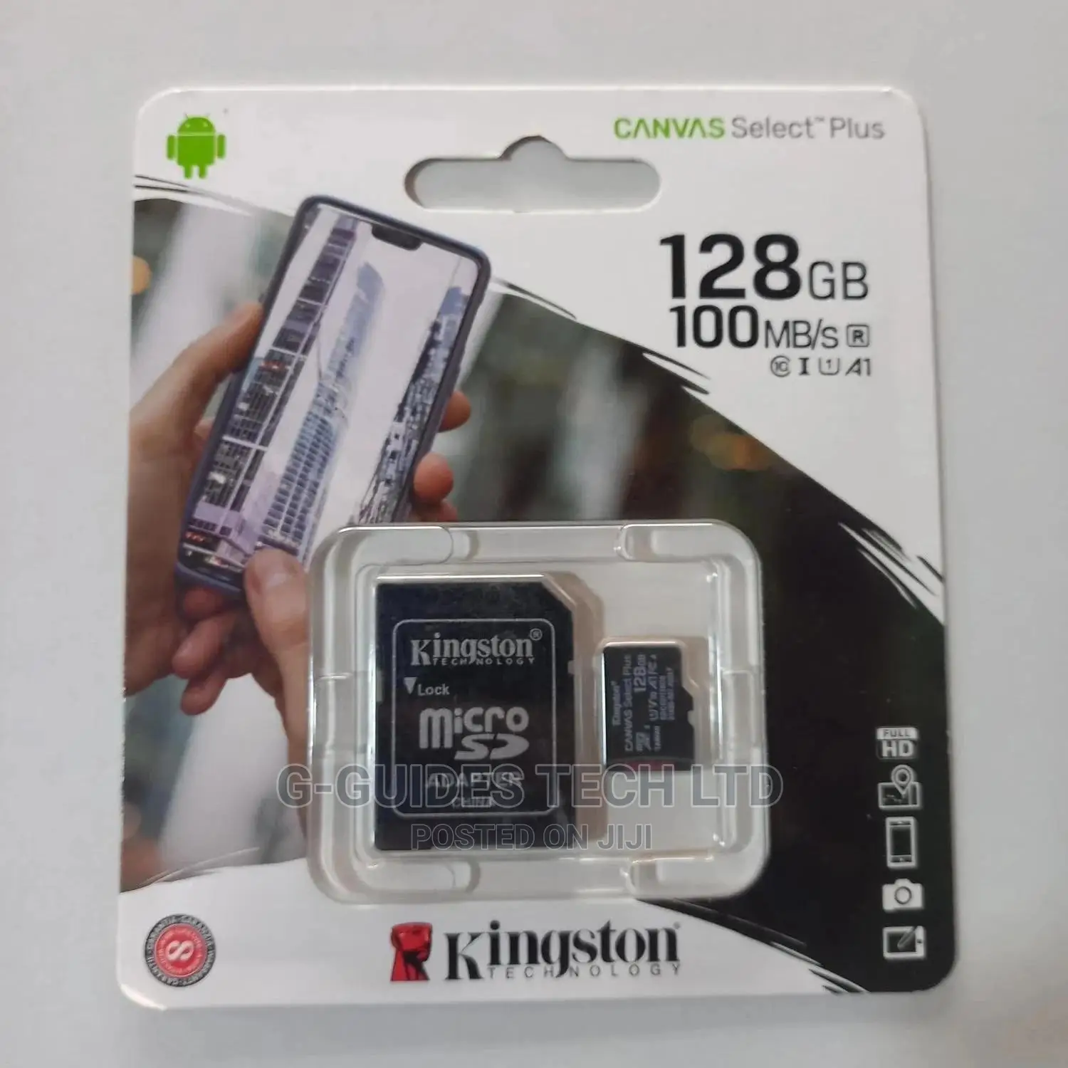 Kingston 128GB Canvas Selectplus UHS-I Microsdxc Memory Card