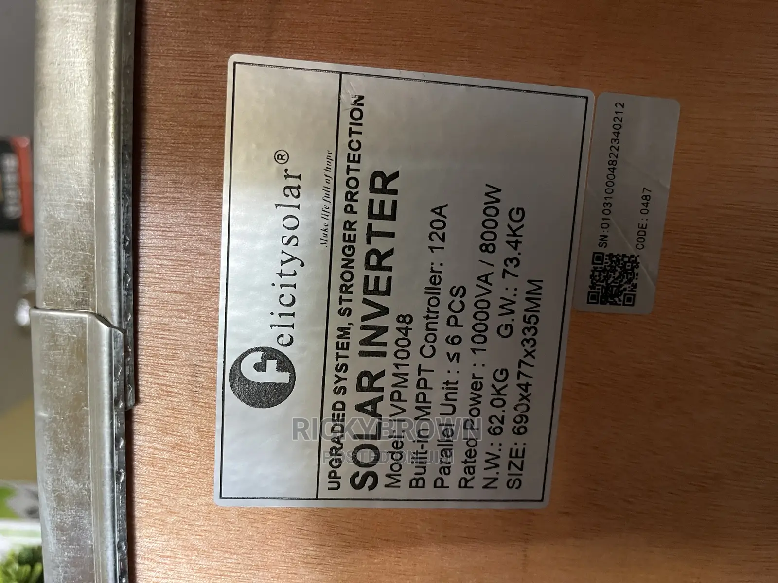 48v 10kva Felicity Hybrid Inverter