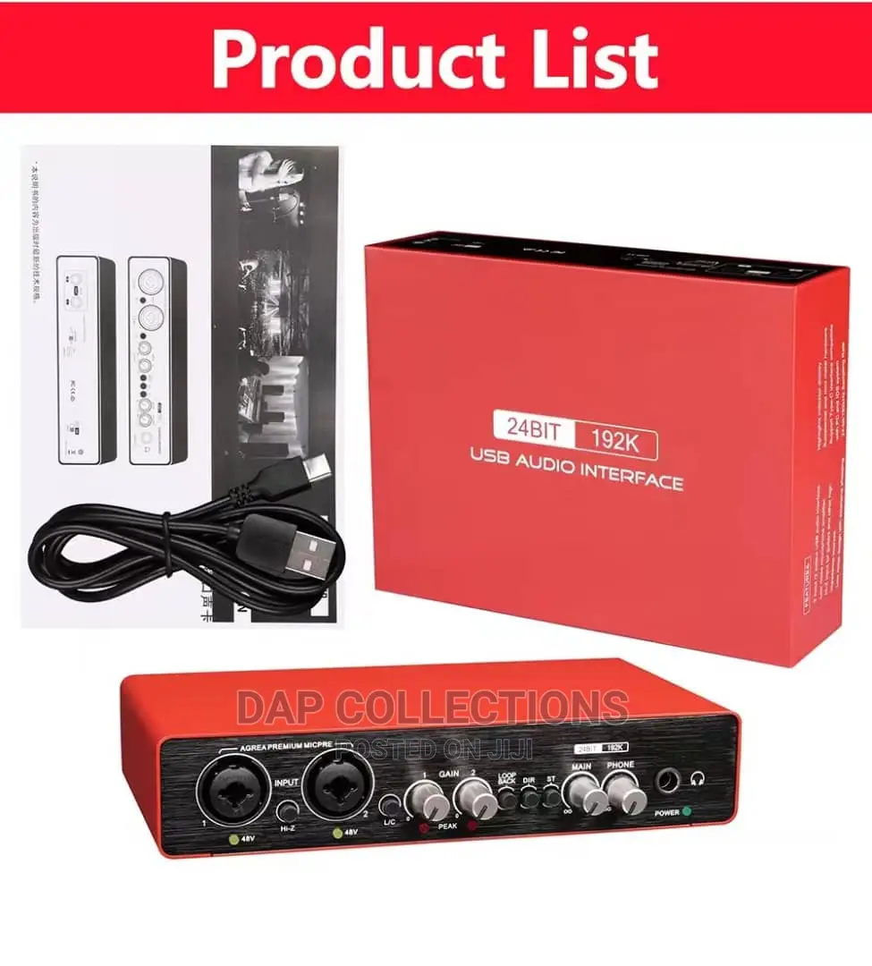 Quality USB Audio Interface Sound Card