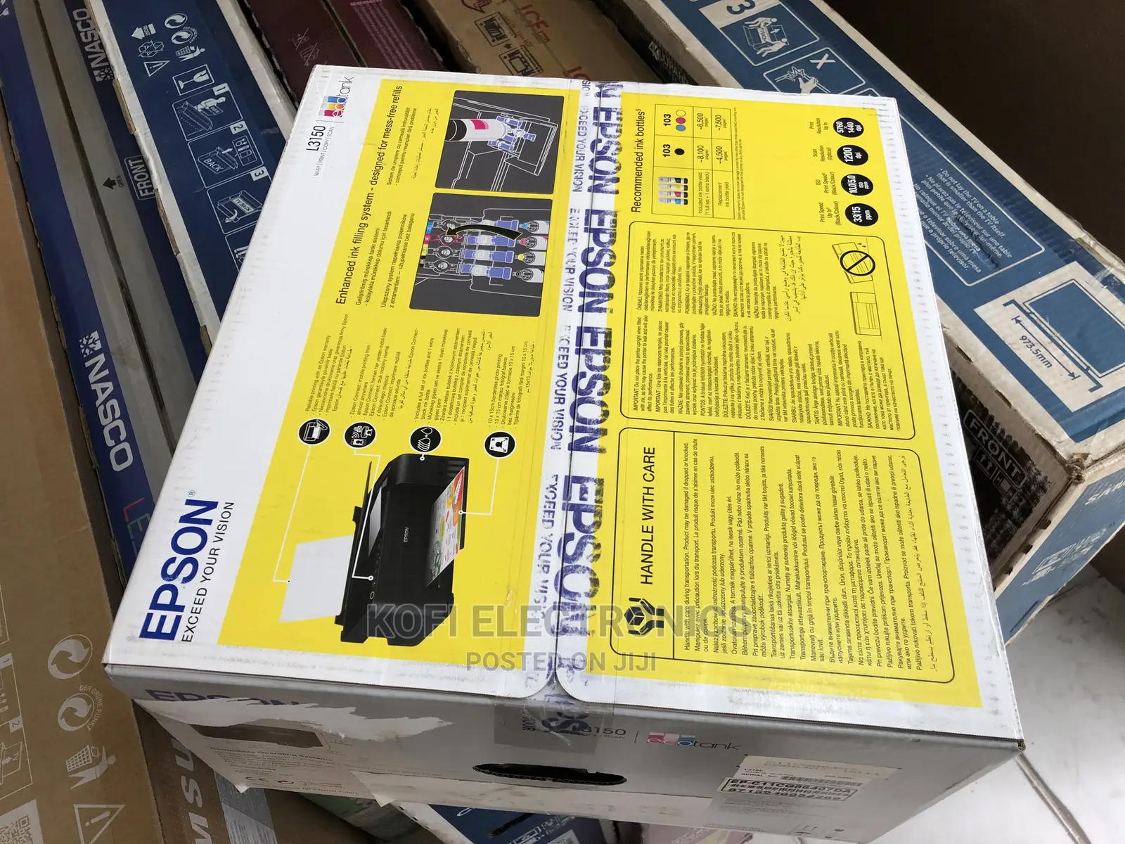 Cartridge Free Epson Ecotank L3150 Wi-Fi All-In-One