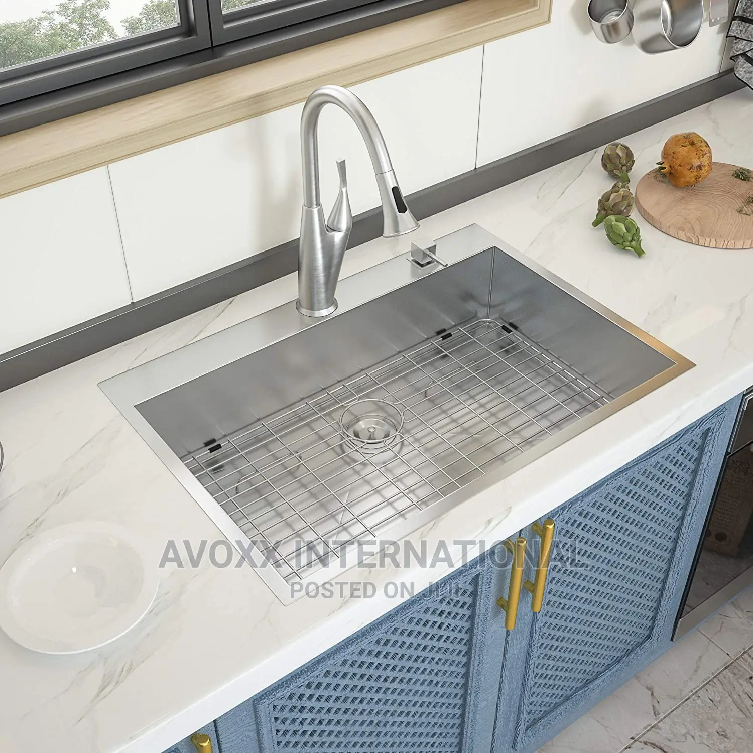 Ghomeg (Accessories Included)Handmade Stainless Steel Sink
