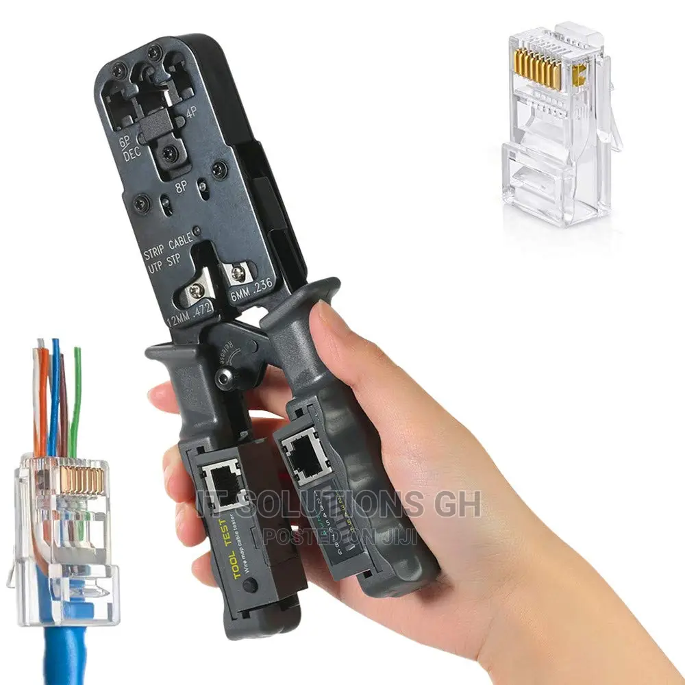 Crimping Tool With Cable Tester 2-In-1 Smart Solution