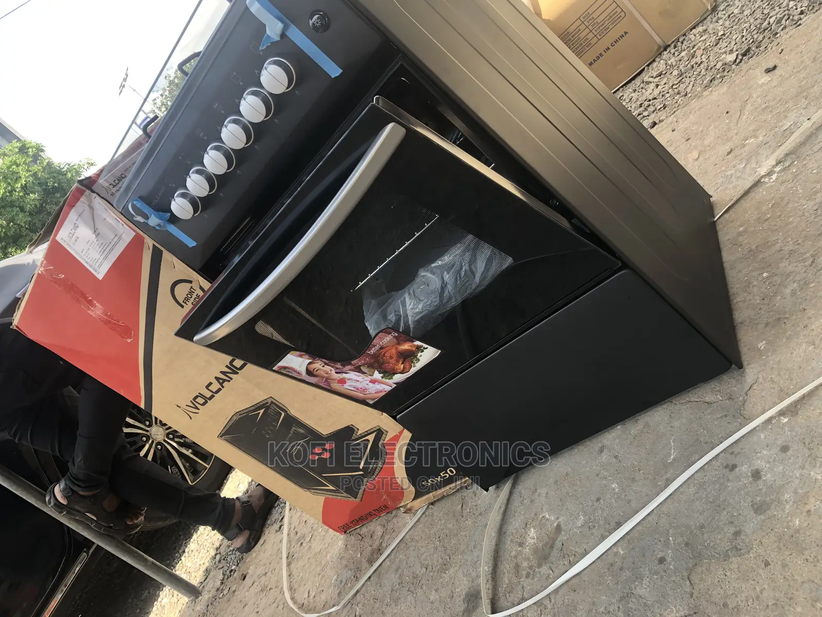 Volcano Gas Oven 4 Burner - 50X50 CM With Lamb Light in Oven