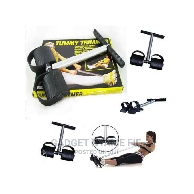 Durable Spring Tummy Trimmer - Black
