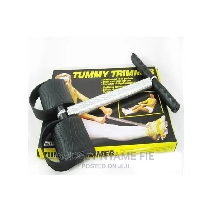 Durable Spring Tummy Trimmer - Black